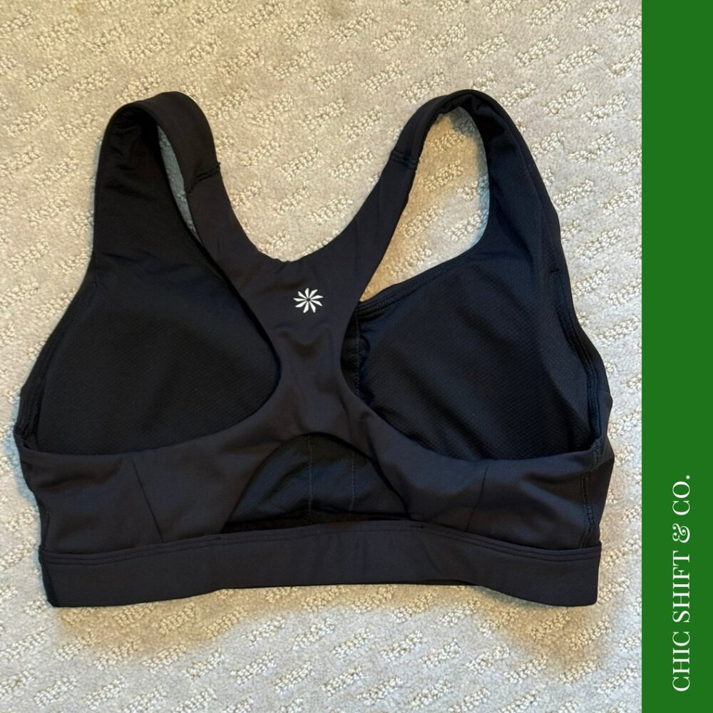 Athleta Interval Sports Bra Black Size S - Picture 2 of 3